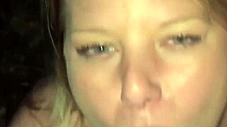 Dirty Blonde Camping Sex With Big Cock Action