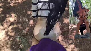 Stranger fucks me in forest, cums inside – who is he?