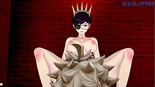 Mimosa and Vanica feel intense pleasure with Asta in creampie sex scene.