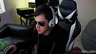 hey, why's my stepsis sucking gamer cock so hard?