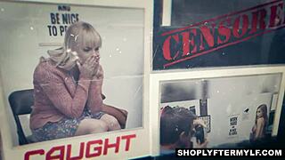 Sofi Ryan gives blowjob to Officer Wrex Oliver at work to avoid cops