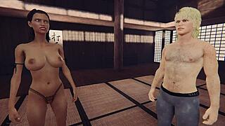 Rien vs Brittany in Naked Fighter 3D Battle