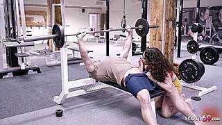 Mara martinez surprised a stranger at the gym and let him cum inside