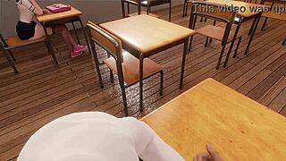 3d hentai school detention with wild anal action