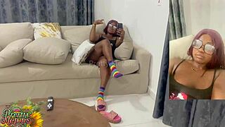 Step Sister-in-Law Pounds My Pussy with Strap-On for Multiple Squirts