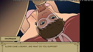 Young bunny girl gets throat fucked by old man in new year witch hunter trainer hentai