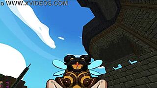 The futanari barbarian heroine in slooter hentai game pornplay ep 1 saves the day by fucking monster girls.