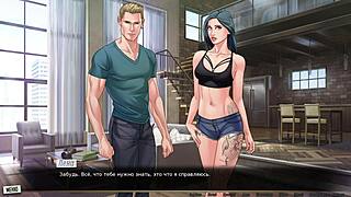 Cartoon Girlfriend Tackles Monster Cock in Red String Gameplay