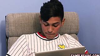 Twink Stepson And Hairy Stepdad Fuck Exchange Student In Hardcore Gay Threesome