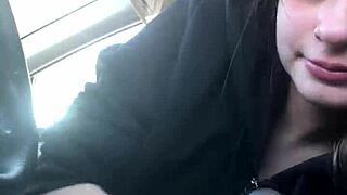 Lesbian Bestie Delivers Wild Road Head Action