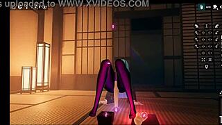 weird hentai futanari girl footjobs living dildo cumshot