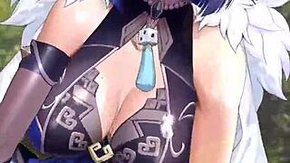 yo, check out yelan from genshin impact in wild hentai action!