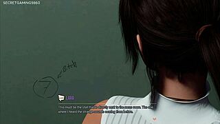 busty lara croft deepthroats huge bbc at glory hole in 3d hentai game.