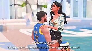 I feel naughty passion in this 3D hentai parody courtside sex preview with anime hentai elements.