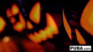 i watched two hot blondes share fucking on halloween with big tits and ass