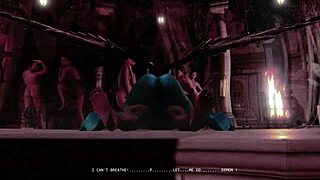 Dangerous Pact Unfolds in 3D Cartoon Monster Scene
