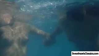 Narrative Lesbian swimming team enjoys retro garden play. Remastered classic shows perfect bodies.