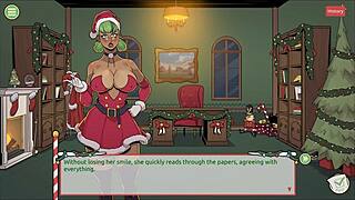 Mrs. Santa Teases With Anal Plug