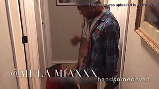 Big Booty Ebony Calls Handsomedevan And Mula Mia For Intense Anal Help