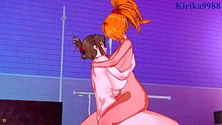 Chitose Kisaragi and Excellen Browning Engage in Intense Lesbian Play and Futanari Sex in Super Robot Wars V & Impact Hentai