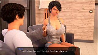 Milfy teacher sucks me dry and swallows every drop in hentai!  