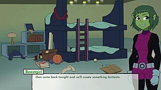 raven's teen date in 18titans hentai cartoon