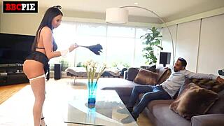 Slutty Maid Wraps Huge Tits Around Monster BBC and Gets Bent Over