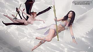 Sexy Teen Deepthroats Stranger's BIG COCK at College Party in 3D Porn Gameplay