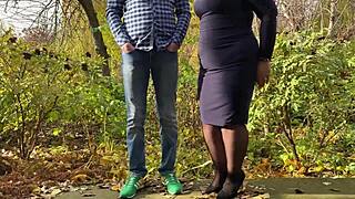 curvy mother-in-law slips into stockings just for my eyes.