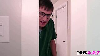 Inked gurlz - tattooed babe Eden Ivy gets ass nailed hard by step bro