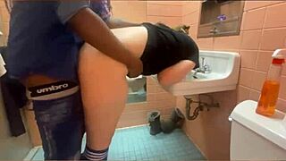 Fast Food Manager Smashed Hard in Bathroom by Huge Cock.