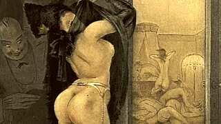 these vintage erotic drawings from old cartoons are intriguing