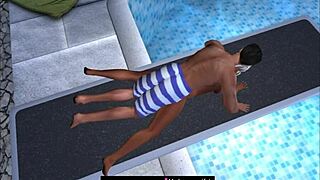 taken at the public swimming pool jumping board, part two
