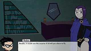 raven's teen date in 18titans hentai cartoon