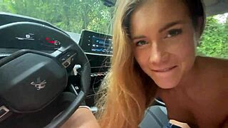 Snagging a Russian Girl for Rough Car Ass Action