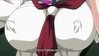 Intense Glory Hole Threesome with Stepsister in Hentai Cartoon