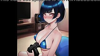 check out these anime girls sucking and kissing in the rain hentai asmr