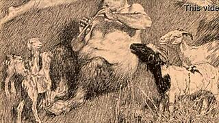 Vintage Animal Cartoon Animation from Retro Era