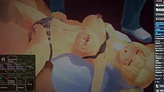 I am the blonde girl having a lot of fun in anime hentai