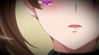 Intense Glory Hole Threesome with Stepsister in Hentai Cartoon