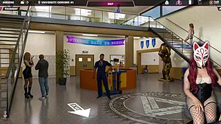 Hot girls in swimsuits engage in some risqué behavior at the beach in this animated video