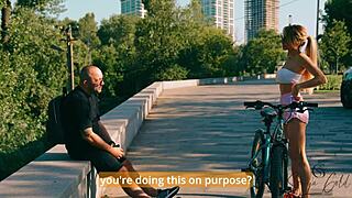 my bike ride turned into steamy outdoor cowgirl action