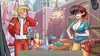 Let's play space rescue code pink the trade with valerie in anime style