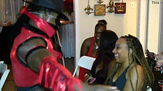 Jamaican stripper unveils a wild surprise for eager milfs