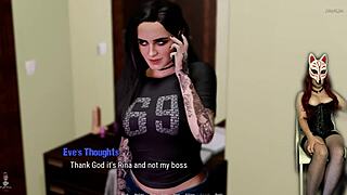 ready for eve's striptease at the bar?