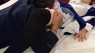 i love how this cute nurse in cosplay sucks me off, amateur creampie clip