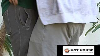 Devin Franco's big cock scene in the hot house environment