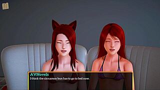 My new family episode 350 features a redhead teen with small tits.