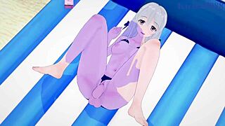 chiaki matsushita and hiyori shiina have intense sex in the classroom of the elite hentai