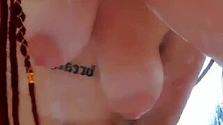 masturbation under shower leads to unlimited orgasm with big natural tits